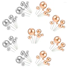 Festive Supplies Cupcake Picks Decorations Balloon Insert Mini Foam Toppers Inserts Dessert Pearl Decoration Birthday Party Balloons Decor