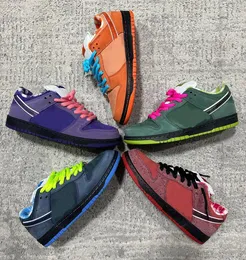 Veröffentlichung 2023 Authentic Sb Dunks Concepts Shoes Lows Orange Lobster Purple Green Red Blue Men Women Sports Sneakers with Original Box SizeUKSE