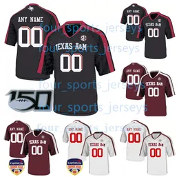 Пользовательский колледж NCAA Texas Aggies Football Jerseys Джонни Манзиэль Рикки Силс-Джонс Майлз Гаррет фон Миллер Макс Джонсон Эйниас Смит Брайс Фостер Огунбии Уайт-младший.