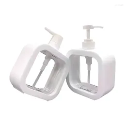 Storage Bottles 500ml Refillable Lotion Soap Dispenser Press Pump Bottle Shampoo Shower Gel Liquid Container Eco-friendly PET