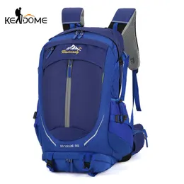 Borse da esterno Borsa da alpinismo da 65 litri Zaino in nylon impermeabile pieghevole leggero Sport Viaggi Campeggio Escursionismo X679D