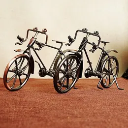 SM Iron Metal Vintage Bicycle Model Toy, ручная орнамент в стиле ретро, ​​подарки на день рождения детей, сбор, украшение SMT006 005, 2-2