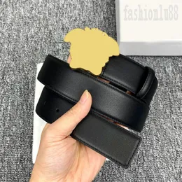 CeInture Luksusowe pasy męskie Pasek Pasek Czarna skórzana materiał retro talia Cintura Astisize unisex popularne szerokie czarne skórzane pasy dla kobiet projektantki PJ017 B23