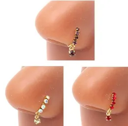 Pierścienie nosowe kołki piercing biżuteria nowo przybywająca stal ze stali nierdzewnej prosta nos Stud