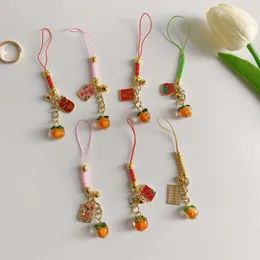 Schlüsselanhänger Tradition Persimmon Omamori Handyanhänger Zubehör Taschenanhänger Glück Glück Reichtum Paar Geschenk Schmuck