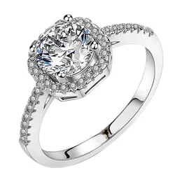 Pierścienie diwenfu oryginalne 925 srebrne srebrne 1 karat moissanite Pierścień Kobiety Fine Anillos de Bizuteria Silver 925 Biżuter Pierścień Ring Ring R230223