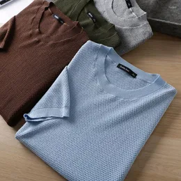 Magliette da uomo Ananas spagnolo Lavoro a maglia Estate Moda uomo Casual Girocollo T-shirt a maniche corte Traspirante e confortevole