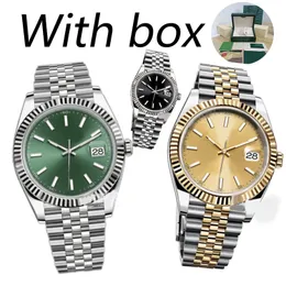 DHGate Mens automatic mechanical Date watch 36/41MM 904L all stainless steel watches Women's 28/31 quartz super luminous sapphire waterproof montre de luxe watches