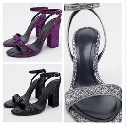 Sandaler Donlee Queen Black Gladiator Summer Office High Heels Shoes Woman Ankle Strap Sandal For Party Women Casual Slides 230224