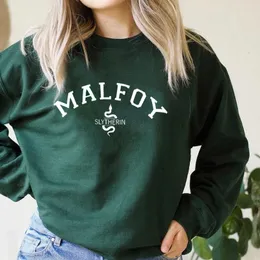 Felpe con cappuccio da donna Felpe con cappuccio Malfoy Citazione Felpa girocollo Divertente Lettera Stampata Felpa con cappuccio Abbigliamento Autunno Pullover Streetwear Oversize 230224