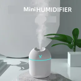 250 ml Humidificador de aire USB Aroma Difusor de aceite esencial para fabricante de niebla ultrasónica de automóviles con difusor de lámpara de color de color LED