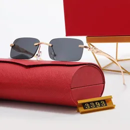 Carti Designer نظارة شمسية للرجال نساء استقطاب UV حماية الذهب الذهب رجل كبير الحجم مربع نظارات الشمس