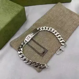 bedelarmbanden gu designer sieradenbrief G Skull Cuban Link armband voor mannen en vrouwen paren Bijoux Cjewelers 925Silver Originele verpakking