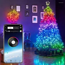 クリスマスデコレーションツリーデコレーションライトカスタマイズされたスマートBluetooth LEDパーソナライズされたストリングライトアプリリモコンドロップ