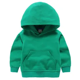 2023 Spring and autumn fashion Popular models of children's children's clothing boys solid color small children's tops girls clothes tide hooded sweatshirt