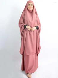 Ethnic Clothing Ramadan Eid Muslim Fashion Tube Skirt Set Musulman Ensembles Prayer Dress Burqa Pray Niqab Robe En Hidjab Jilbab