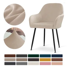 Krzesło obejmują aksamitne osłony wysokiego ramienia elastyczne jadalnię tkaniny scandinavian fase for mieszkalnych fundas para silla