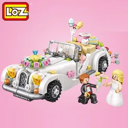طراز Loz Wedding Car Building Model ، Mini Roadster مع Doll ، DIY Assemble Toy Toy ، زخرفة هدية عيد ميلاد الطفل ، 1119 ، 3-1