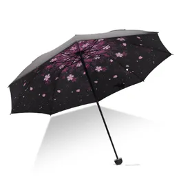 Paraplyer Vackra blomma målning paraply män och kvinnor vindtät soliga regniga vikning utomhus damer parasol för gåvor