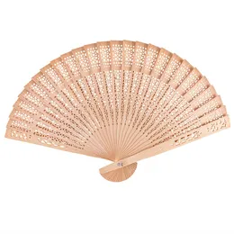 Handheld Wooden Folding Fan Sandalwood Scented Folding Fan Hand Fans For Wedding Decoration Home Birthdays Gifts Wedding Favors