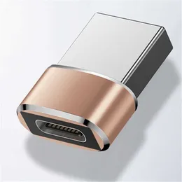 Aluminiumlegierung USB zu Typ C Adapter Schnellladekonverter für Laptop PC Computer Telefon Typ-C OTG