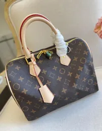 CC Squire Bag 25 cm Designer Leinwand Boston Kissen Hülle Handtasche Handtasche Mode Luxus Bandouliere Crossbody Bag Damen großer Kapazitätsschloss Einkaufstasche