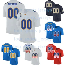 Custom NCAA College Pittsburgh Panthers Football Jerseys Drexel Enos Jr. French II Goncalves Houy Jacoby Kradel Metrosky Minor Montgomery Moore Peters Taylor