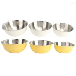 Schüsseln Küche Rührschüssel Salatbecken 304 Edelstahl zum Kneten von Teig