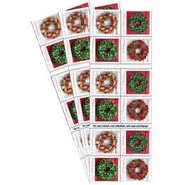 Briefmarken Urlaubskr￤nze 3 B￼cher von 20 First Class Porto Weihnachten Tradition Feier 60 Drop Delivery AMS8Z DHWOD