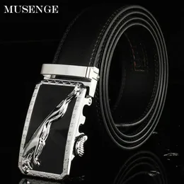 Belts MUSENGE Designer Jaguar luxury genuine Leather men Belts For Men Ceinture Homme men's male Belt Automatic buckle Cinturon Hombre Z0223