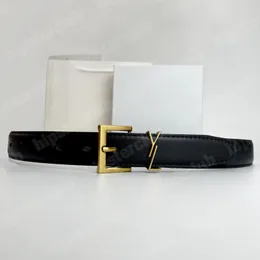 Bältesdesignerbälten s spännbälte för kvinnor äkta läder 3 cm bredd hög kvalitet män cnosme womens midjeband cintura ceintures med låda