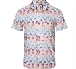 23ss Men Designer shirts Summer Short Sleeve Casual Shirts Fashion Loose Polos Beach Style Respirável Shirts Tee Clothing Asian Size M-3XL