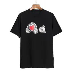 Дизайнер лампочки для ладонь дизайнер футболок мужские мужские мужские рубашки мужская дизайнерская рубашка медведь печать лето черные крутые рубашки футболка для мужчин Женщины PA Дизайнерская одежда футболка Anggl
