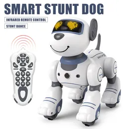 الكهربائية RC الحيوانات مضحك RC روبوت إلكتروني الكلب حيلة قيادة صوتية قابلة للبرمجة اللمس إحساس الموسيقى أغنية للأطفال ألعاب 230224