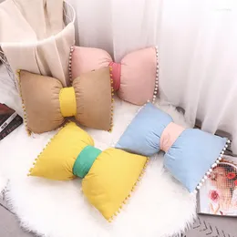 Kudde Solid Ins Lovely Princess Nordic Bedside Bay Window Office Pillow Case Finns i Four Seasons Bow Throw Cover