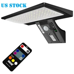 Solar LED Outdoor Lighting 90LEDs Wide Angle Bright Solar Wall Light 4 Modes Pathway Garden LED Solar Security Lights Motion Sensor remote flood light villa, garden