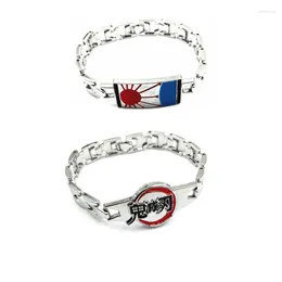 Braccialetti di fascino anime Demon Slayer: Kimetsu No Yaiba in lega Bracciale per fan Regali Accessori per gioielli