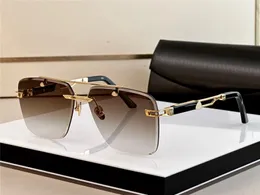 أفضل النظارات الشمسية للرجال تصميم THE DUKEN I Square K Gold Frame بدون إطار عدسات مقطوعة بدون إطار بنمط شهير وسخي نظارات حماية عالية الجودة في الهواء الطلق UV400