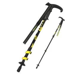 Trekking Poles Goldencamel Walking Sticks Collapsible Telescopic Folding Cane Nordic Camping Hiking Stick Outdoor Climbing Trekking Pole Stick J230224