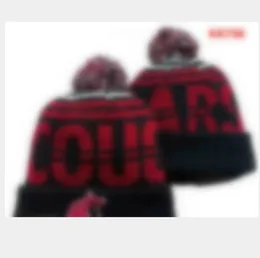 Gorras para hombres Sombreros de la NCAA Los 32 equipos Gorros con pompones con puños de punto de Washington Lana a rayas Cálido Deporte universitario de EE. UU. Gorro de punto Gorro de hockey para mujer A0