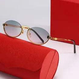 Damen-Sonnenbrille, Lunette-Designer-Sonnenbrille, ovale Brille, goldene Retro-Büffelhorn-Brille, rechteckige Schutzbrille, klassische Vintage-Sonnenbrille mit mehreren Optionen
