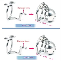 新しい316ステンレス鋼の雄のPAパンクロックホールコックケージ貞操装置ペニスリングアダルトボンデージセックスおもちゃ冗談BR188W
