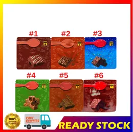 Toptan Üst 600mg Infüzyon Kek Yenilebilirleri Ambalaj Mylar Çantalar Kırmızı Velvet Chewy Karamel Fudge Kekleri Çikolata Yenilebilir Paket Baggies Koku Kanıtı Paketleme Çantası