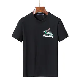 Modisches Luxus-Herren-Designer-T-Shirt in Schwarz und Weiß mit geprägtem Buchstabendruck aus Baumwolle mit kurzen Ärmeln, Verkauf hochwertiger Markenkleidung in asiatischer Größe M-3XL