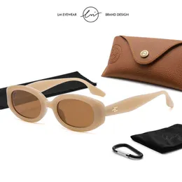 نظارة شمسية LM Vintage Oval Sunglasses Women 2022 Y2K نظارات صغيرة جديدة في مصمم العلامة التجارية مستطيل Eyewear Ender Retro Shades Gafas de Sol G23023