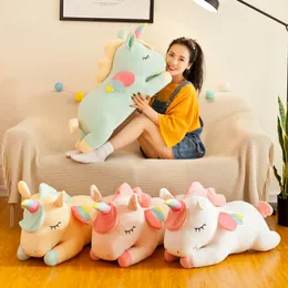 30 سم ناعمة يونيكورن ألعاب كرتونية محشو بالحيوانية وسادة Kawaii Peluche الأطفال هدايا عيد ميلاد ديكور المنزل LT0032