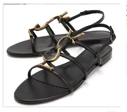 High quality Women Luxurys Designers Sandals Heels Shoes Open Toe Genuine Patent Leather alphabet Shoe Christmas Handbag Factory_footwear 35-42