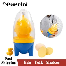 Egg Tools Egg Yolk Shaker Gadget Manual Mixing Golden Whisk Eggs Spin Mixer Stiring Maker Puller Cooking Baking Tools Kitchen Accessories 230224