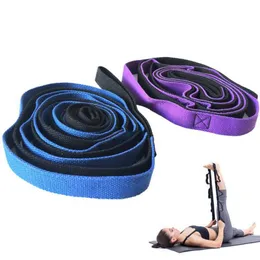 Yoga Stripes Stretching Antiscivolo Yoga Pull Towel Stretching Band Attrezzatura per il fitness J230225