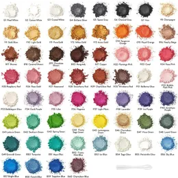 Nail Glitter 126colors Pearl Mica Pigment for DIY epoxy Resin Pearlescent Powder Lip Gloss Soap Make Up Ley Shadow